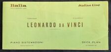 Italian Line - Loenardo Da Vinci - Deck Plans - 1973