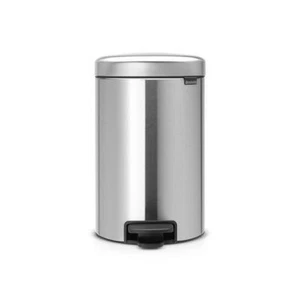 BRABANTIA 10-12L PEDAL BIN NEW ICON MATT STEEL - Picture 1 of 1