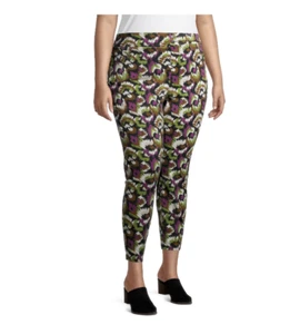 Terra&Sky Womens Plus Multicolor Elastic Waist Pockets Stretch Jeggings Size 4X - Picture 1 of 12