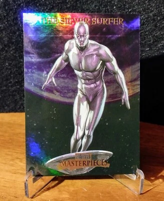 2007 Upper Deck Fleer Marvel Masterpieces SILVER SURFER 77 Rainbow Foil Galactus - Image 1 of 4
