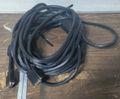 50 FT SVGA Super VGA Video Extension Cable Male to Female TV PC Heavy Duty - Image 1 of 4