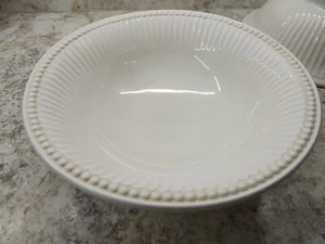 Lenox Französisch geschnitzte Perlen Pasta Salat Servier Schüssel 10" Cottagecore Bauernhaus Exc! - Bild 1 von 10