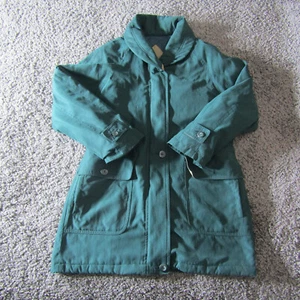 London Fog Jacket Womens S Petite Quilted Coat Full Zip Pockets Preppy READ - Picture 1 of 10
