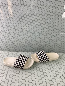 checkered vans slides