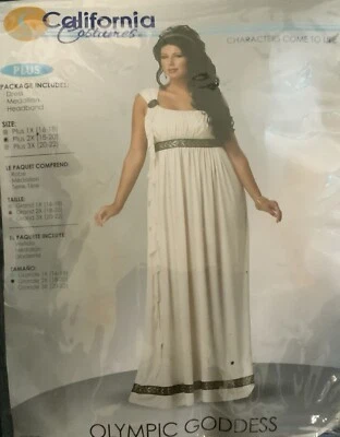 Disfraces de California Disfraz de Diosa Olímpica Para Mujer Talla Grande 2XL Halloween Nuevo Foto 1 de 2