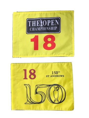 2023 British Open Souvenir Flag  & 2022 Open Championship St Andrews  Flag Cover