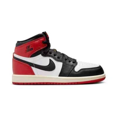 [FD1413-106] Air Jordan 1 Retro High OG Toddler 'Black Toe Reimagined' *NEW* - Image 1 of 4