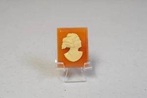 Vintage Celluloid Cameo Pin Brooch~ - Picture 1 of 2