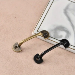 10pcs Mini European Antique Bronze Handle with Screws Old Zinc Alloy Knob Pull - Picture 1 of 11
