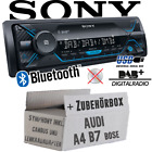 Sony Autoradio für Audi A4 B7 inkl. CanBus LFB Symphony Bose DAB+/BT/MP3/USB Set