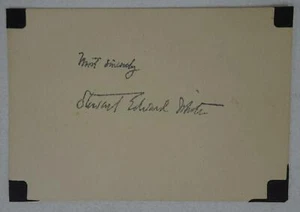 Stewart Edward White Clipped Autograph Author Outdoorsman Lumberjack Adventurer - Picture 1 of 2