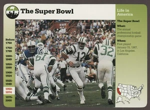 The Super Bowl  Story of America History Card Life - Picture 1 of 1
