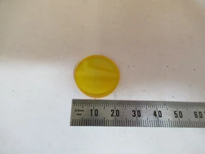 OPTICAL YELLOW GLASS FILTER LENS PRO OPTICS AS PICTURED &P5-A-82 - Picture 1 of 10