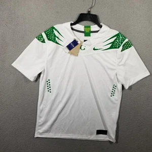 NIKE OREGON DUCKS M FOOTBALL JERSEY TEAM ISSUE NWT DB3042-100 WHITE BLANK - Picture 1 of 12