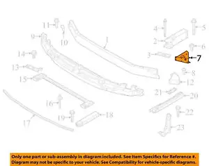 BMW OEM 16-23 X1 Front Bumper Grille Bumper Components-Upper Support 51117414353 - Picture 1 of 1