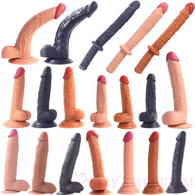 Dildo Sex Toy With Suction Cup Realistic 5-6-7-8+ Inch Small/Big/Large Real Feel • 8.99£