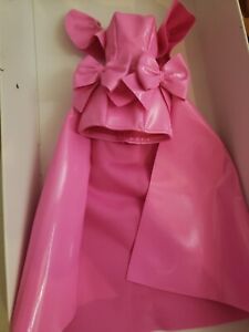 Barbie EXTRA FANCY PINK FAUX LEATHER DRESS 