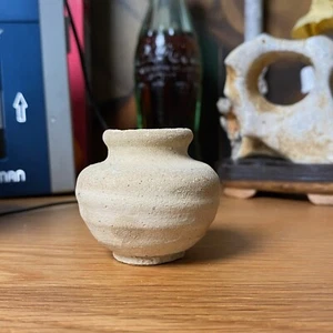 C01  Ancient unglazed  bottle of Liao dynasty 辽金无釉小水盂  44mm RARE - Picture 1 of 5