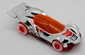 Hot Wheels Blitzspeeder Car Chrome and Orange Loose - Picture 1 of 7