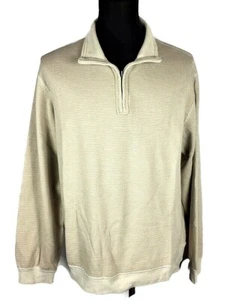 Van Heusen Mens Sz. 2XL Pullover 3/4 Zip front knit top shirt long sleeve - Picture 1 of 7