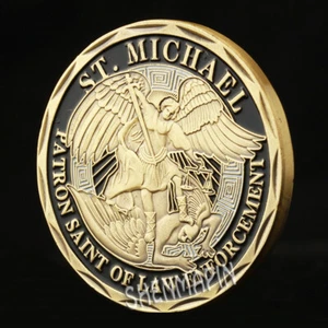 100PCS Challenge Coin Police Officer Michael Collectibles Protect US - Picture 1 of 10
