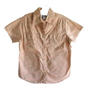 Vintage Rockmount Ranch Wear Blouse SZ X-Large Made in USA Peach Snap Closure - Picture 1 of 6