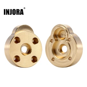 INJORA Brass Outer Portal Covers Drive Housing Axle Cover for FMS FCX24 Upgrade - Picture 1 of 17