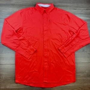 Under Armour UA Tide Chaser 2.0 Long Sleeve Fishing Shirt Men's Medium Rush Red - Picture 1 of 17