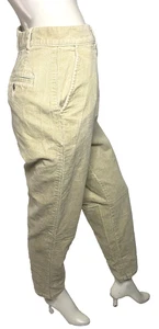 L.L. Pantalones de pana BEAN beige tiro alto elásticos pierna recta talla 8 para mujer - Imagen 1 de 7