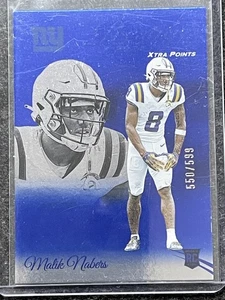 2024 Panini Prestige #306 Malik Nabers Blue Xtra Points #/599 NY Giants SN,RC - Bild 1 von 2