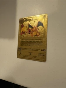 Pokemon Charizard Art Card 120HP Gold Foil 🔥card 4/102 MINT - Picture 1 of 6