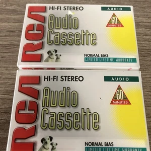 Neu 2 versiegelte RCA HiFi Stereo Kassetten Normal Bias 60 Minuten - Bild 1 von 5