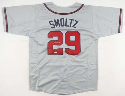 John Smoltz Signed Atlanta Braves Jersey (Beckett) 1995 World Series Champion - Image 1 of 4