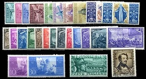 ITALIA Repubblica 1948 Le emissioni MNH ** integre LUSSO !! Singoli e Quartine - Foto 1 di 8
