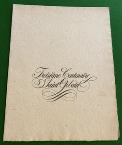 Programme Concert Spirituel - 3ème centenaire SAINT GOBAIN - 5/10/1965 - Colbert - Picture 1 of 5