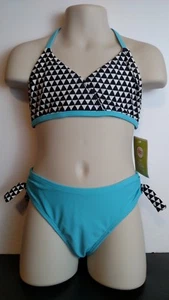Blue Checkered Circo Two Piece Bikini Swim bathing suit swimwear UPF50+ XS 4/5 - Picture 1 of 1