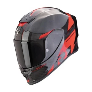 Scorpion EXO R1 EVO Carbon Rally Air Integralhelm Motorradhelm - Schwarz/Rot - Bild 1 von 1