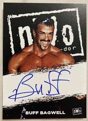 Tarjeta automática Buff Bagwell WCW nueva wwf wwe marcus firmada Foto 1 de 2