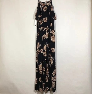 NEW Floral Spaghetti Strap Romper Women $54 Cropped Pants 1-Piece Wide Leg XS - Picture 1 of 9