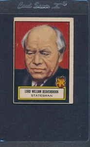 1952 Topps Look 'n See #100 Lord William Beaverbrook VG *82 - Picture 1 of 1