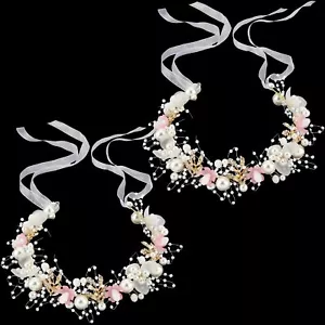 2 Pcs Flower Girl Headpiece Rhinestone Crystal Wedding Headband Bridal Flower... - Picture 1 of 7