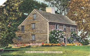 Cartolina Maggiore John Bradford House Kingston Mass K6684 - Foto 1 di 2