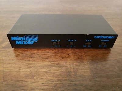 Midiman Minimixer 4 Channel Stereo or 8 Channel Mono Mini Mixer Preamplifier - Image 1 of 4