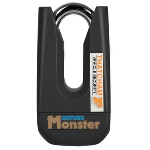 Oxford Motorcycle Monster Disc Lock Motorbike Brake Locks Security Black New - Picture 1 of 6