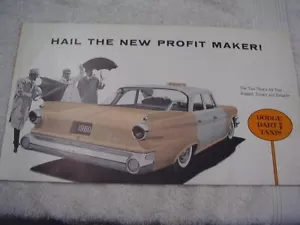 1960 DODGE TAXI BROCHURE ORIGINAL FREE POSTAGE - Bild 1 von 3