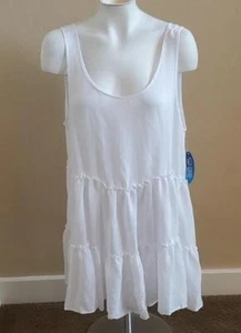 Womens Wave Zone Swim Cover Up Dress Size L/XL 1X 2X/3XL Tiered tank Dress NWT - Picture 1 of 1