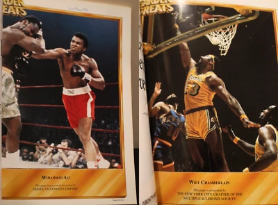 Wilt Chamberlain & Muhammad Ali ~ Signed Autographed Program Auto x2 ~ JSA LOA - Image 1 of 4