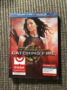 THE HUNGER GAMES CATCHING FIRE TARGET EXCLUSIVE BLU-RAY/DVD BRAND NEW - Picture 1 of 4