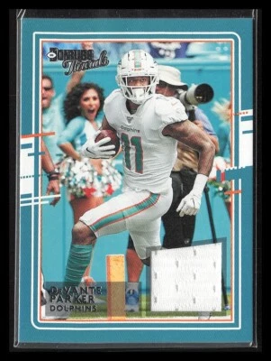 DEVANTE PARKER 2020 Panini Donruss Threads Jersey Patch Miami Dolphins #25 - Image 1 of 2