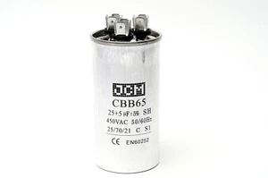 25+5 UF 450V Volt CBB65 Dual Run Capacitor Compressor Fan AC 450 VAC 450VAC MFD - Picture 1 of 1